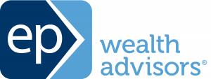 A blue and black logo for wealth advisors.